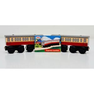 Express Coaches w/ Character Card Thomas & Friends Wooden Railway LC99088